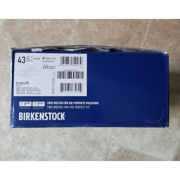 Birkenstock Arizona Sandals Black Suede 10 - Picture 8 of 8